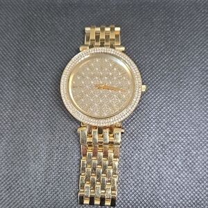 NWOT!! MK Gold Diamond Watch Mk3398